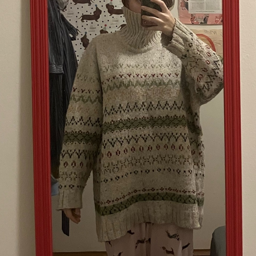 Winter sweater oversized